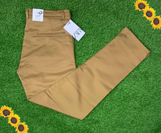 COTTON Dress PANTS ZARA (CAMEL)