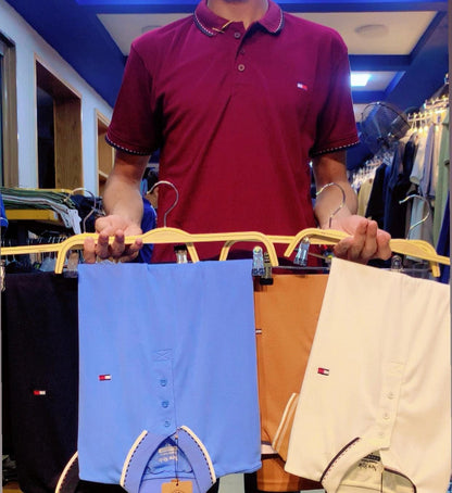 TOMMY H.F USA casual POLO T-shirt