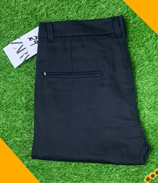 COTTON Dress PANTS ZARA (BLACK)